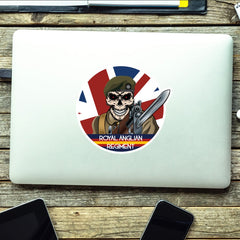 Vinyl Fix Bayonets Royal Anglian Regiment Sticker redplume