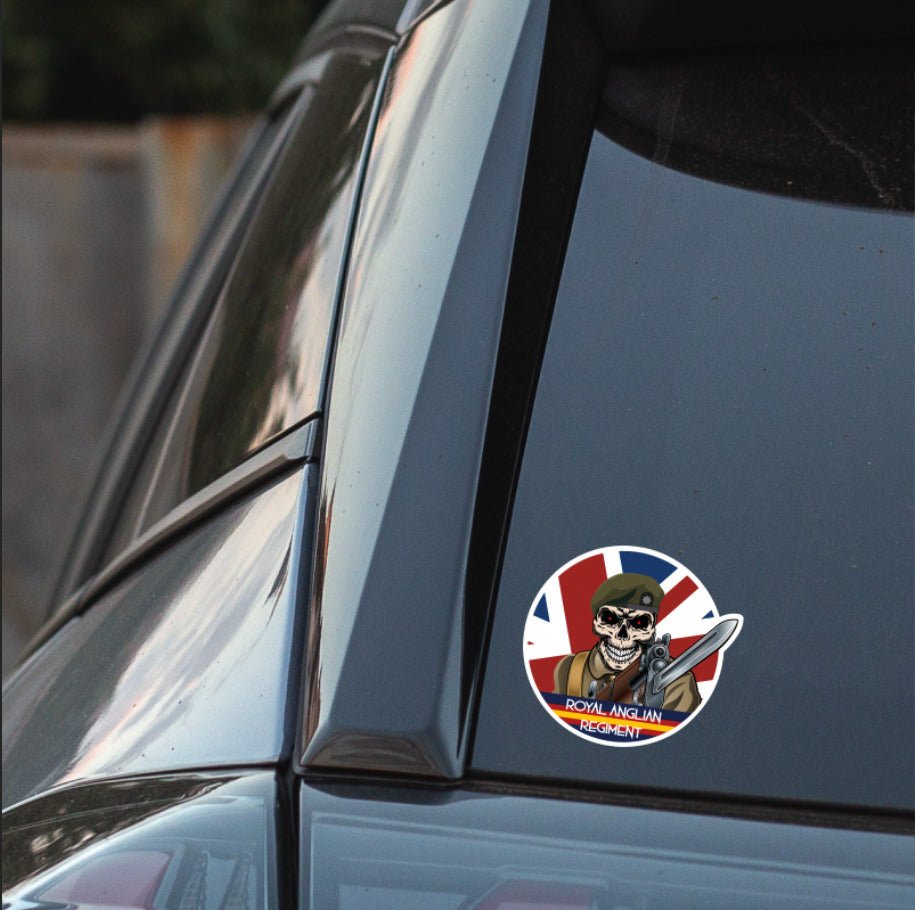 Vinyl Fix Bayonets Royal Anglian Regiment Sticker redplume