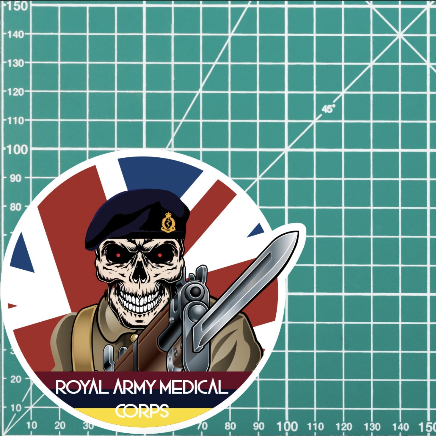 Vinyl Fix Bayonets Royal Army Medical Corps Sticker redplume