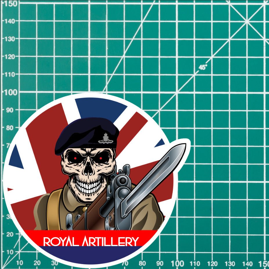 Vinyl Fix Bayonets Royal Artillery Sticker redplume