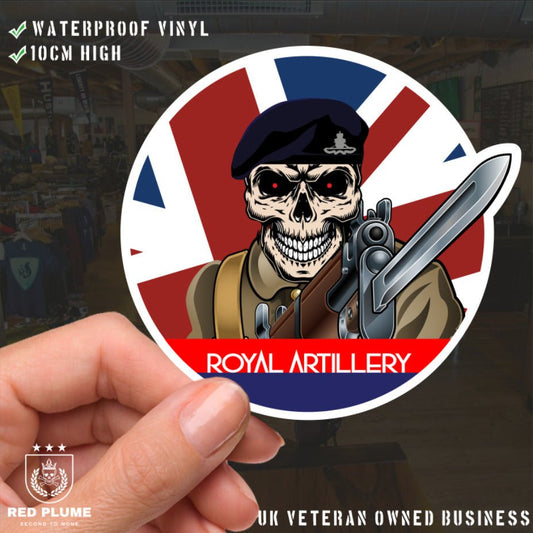 Vinyl Fix Bayonets Royal Artillery Sticker redplume