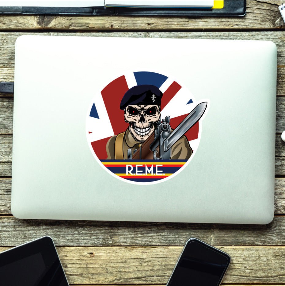 Vinyl Fix Bayonets Royal Electrical Mechanical Engineers REME Sticker redplume