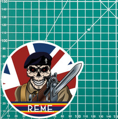Vinyl Fix Bayonets Royal Electrical Mechanical Engineers REME Sticker redplume