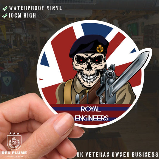 Vinyl Fix Bayonets Royal Engineers Sticker redplume