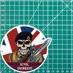 Vinyl Fix Bayonets Royal Engineers Sticker redplume