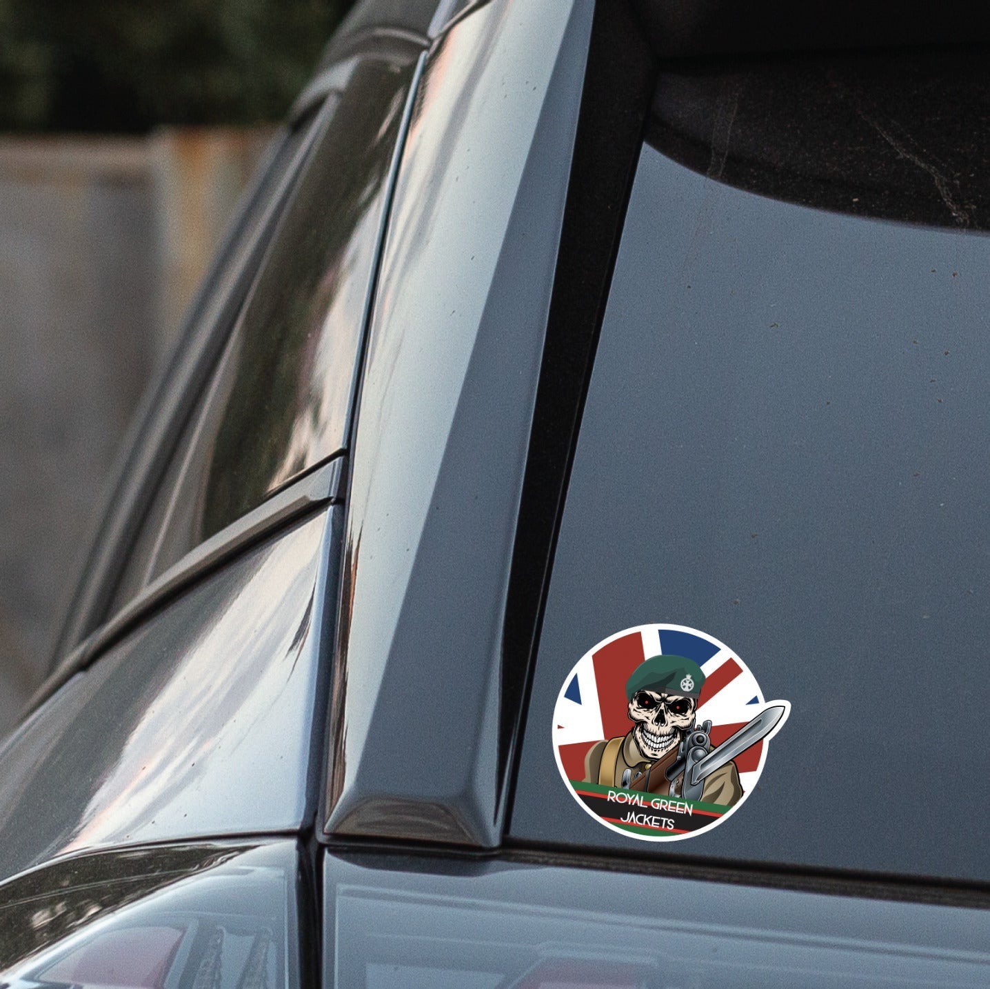 Vinyl Fix Bayonets Royal Green Jackets Sticker redplume