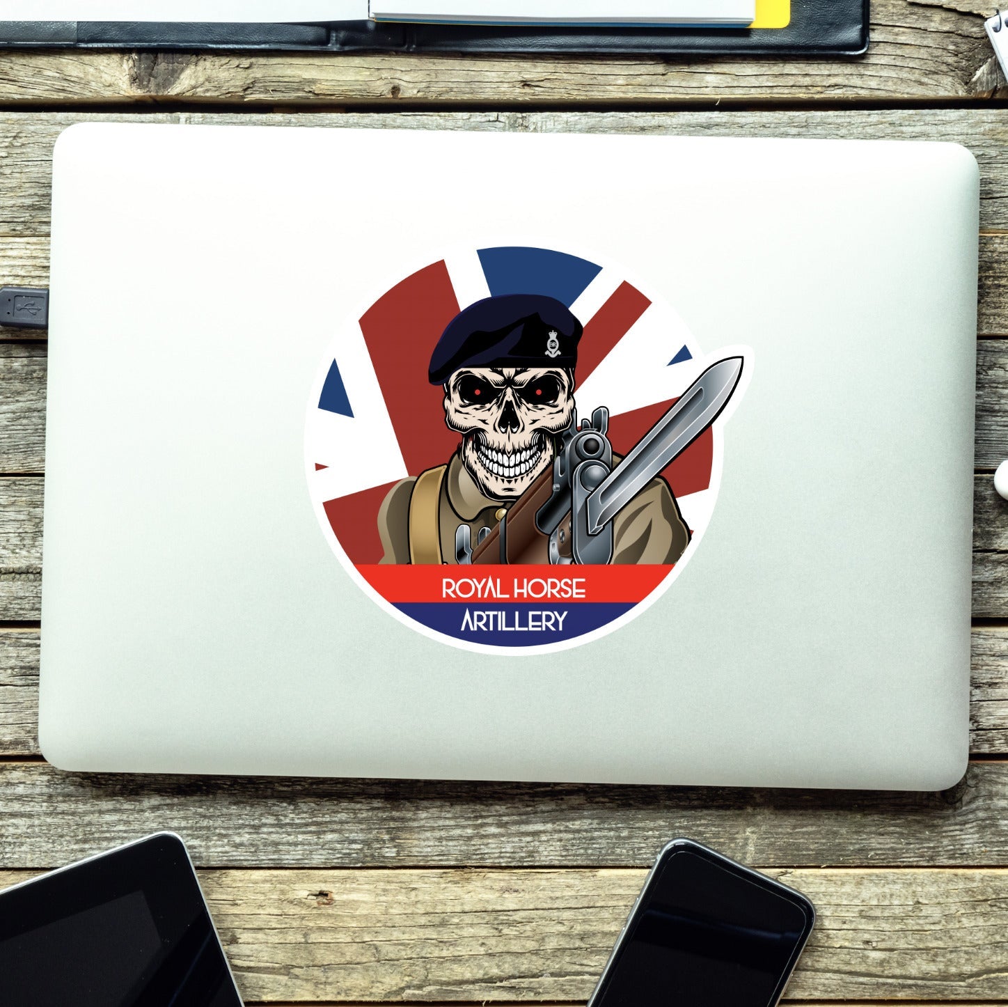 Vinyl Fix Bayonets Royal Horse Artillery Sticker redplume