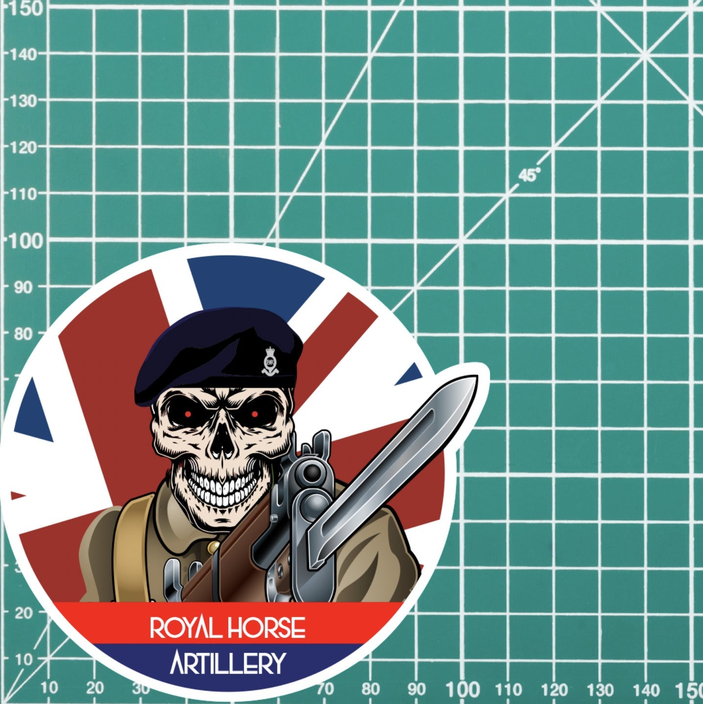 Vinyl Fix Bayonets Royal Horse Artillery Sticker redplume