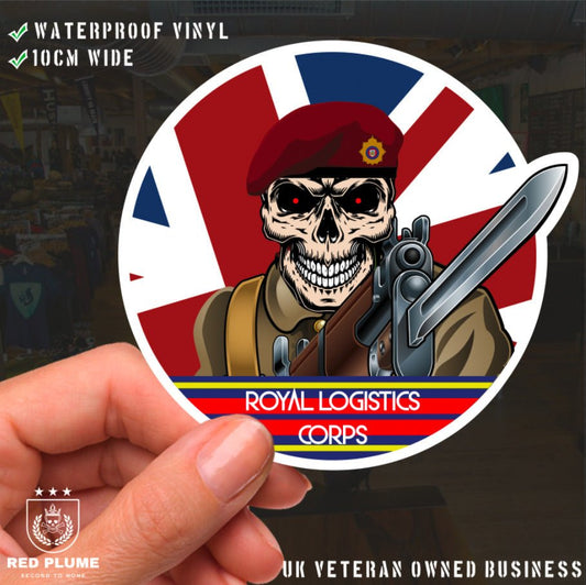 Vinyl Fix Bayonets Royal Logistics Corps Airborne Sticker redplume