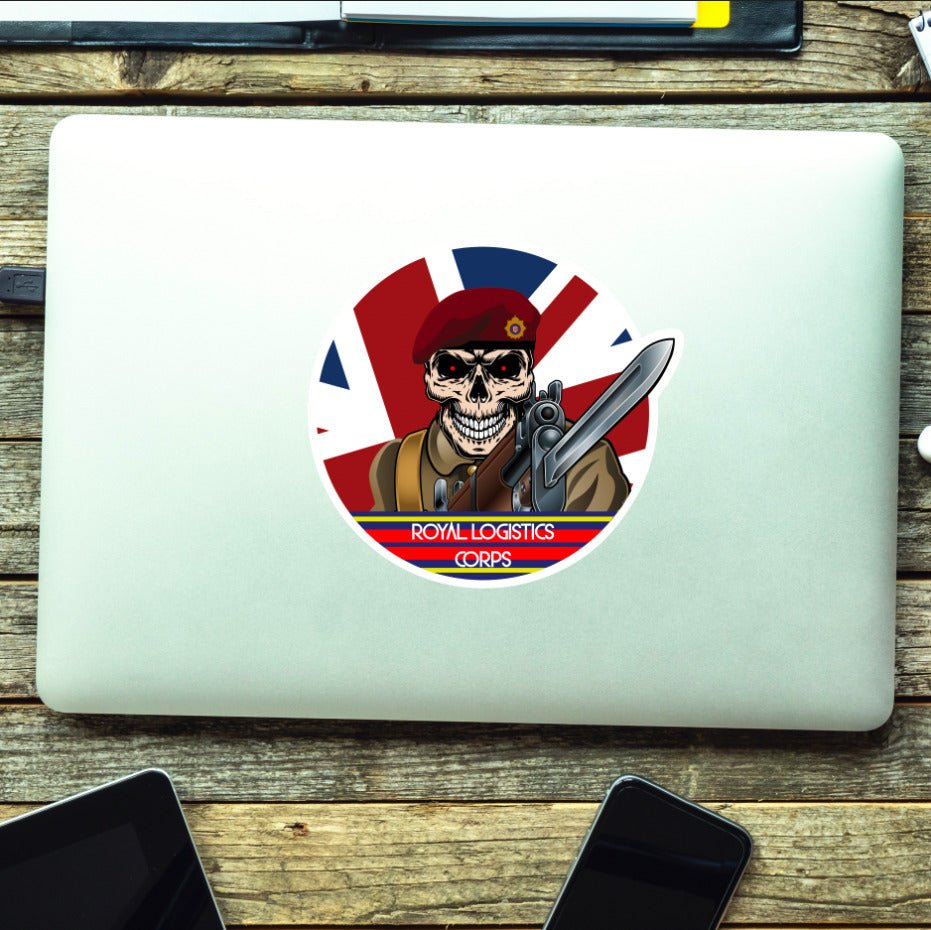 Vinyl Fix Bayonets Royal Logistics Corps Airborne Sticker redplume