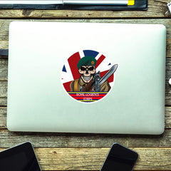 Vinyl Fix Bayonets Royal Logistics Corps Commando Sticker redplume