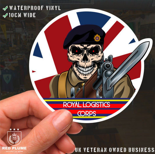 Vinyl Fix Bayonets Royal Logistics Corps Sticker redplume
