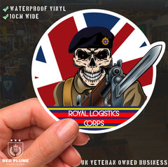 Vinyl Fix Bayonets Royal Logistics Corps Sticker redplume