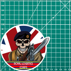 Vinyl Fix Bayonets Royal Logistics Corps Sticker redplume