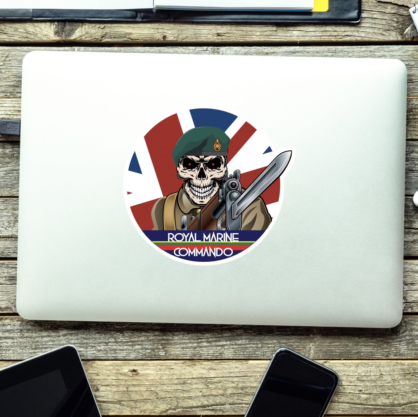 Vinyl Fix Bayonets Royal Marine Commando Sticker redplume