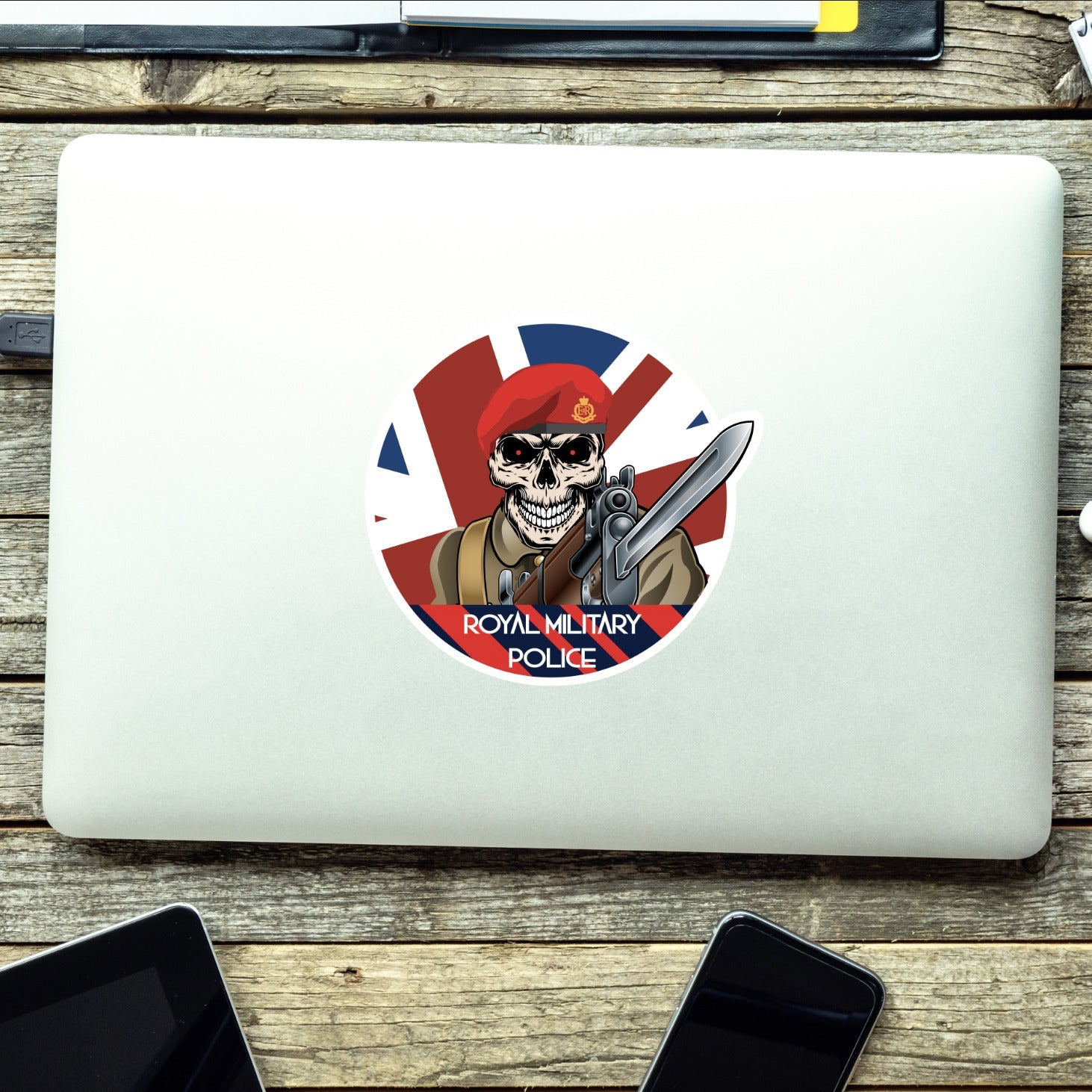 Vinyl Fix Bayonets Royal Military Police Sticker redplume