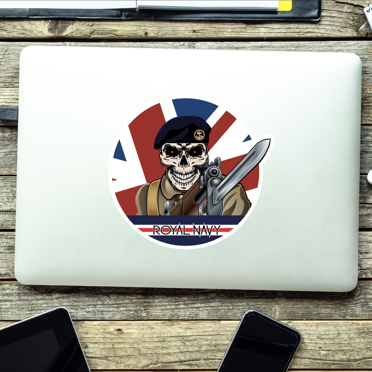 Vinyl Fix Bayonets Royal Navy Sticker redplume