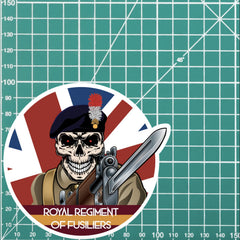 Vinyl Fix Bayonets Royal Regiment of Fusiliers Sticker redplume