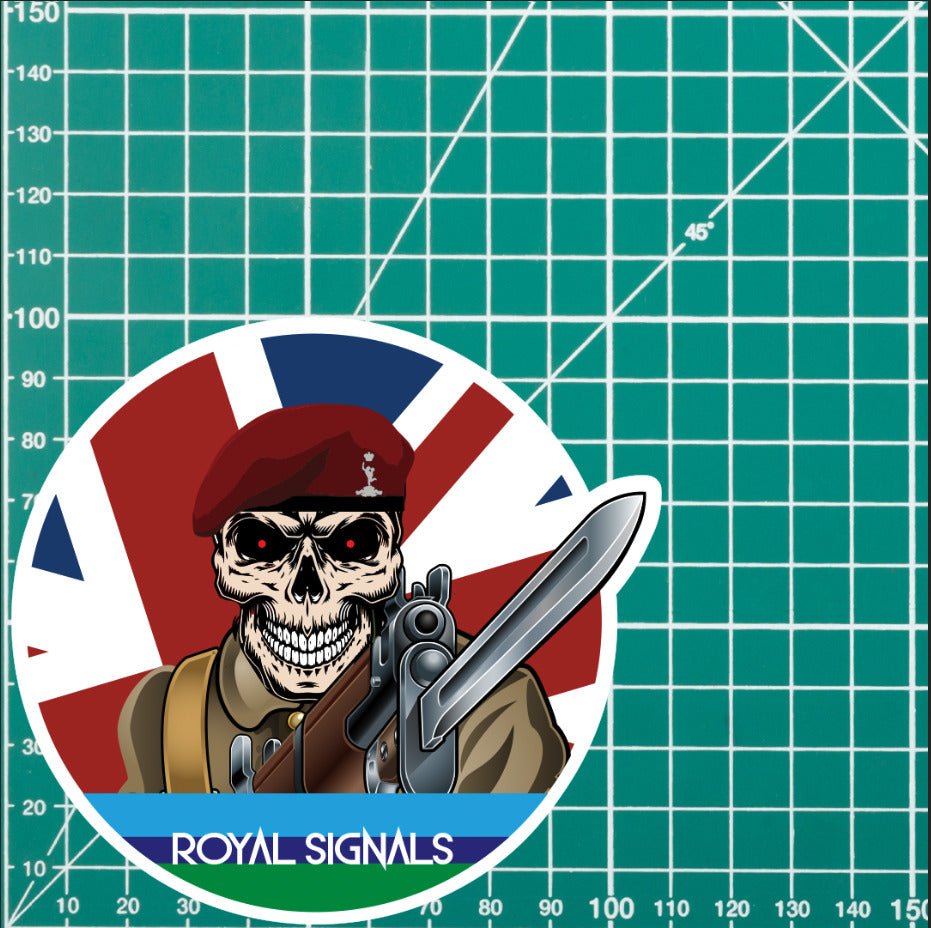 Vinyl Fix Bayonets Royal Signals 216 Sqn Sticker redplume