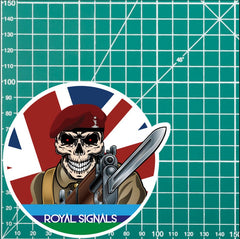Vinyl Fix Bayonets Royal Signals 216 Sqn Sticker redplume