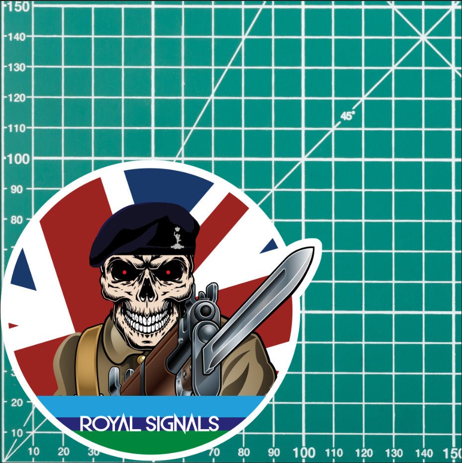 Vinyl Fix Bayonets Royal Signals Sticker redplume