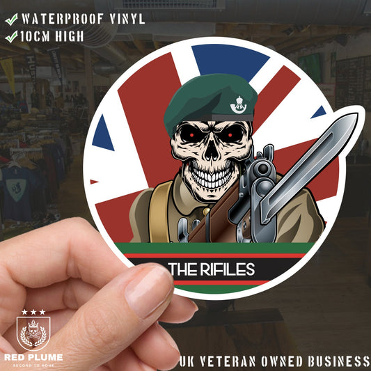 Vinyl Fix Bayonets The Rifles Sticker redplume