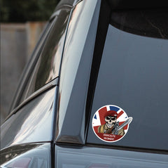 Vinyl Fix Bayonets The Rifles Sticker redplume