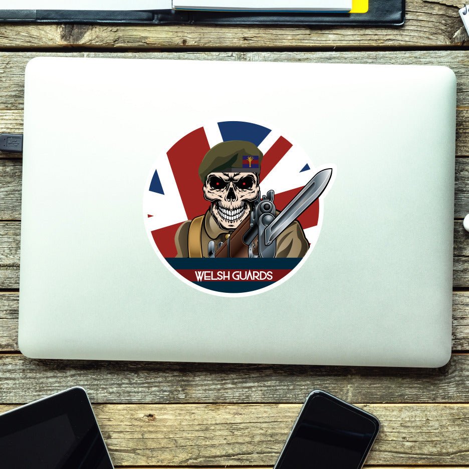 Vinyl Fix Bayonets Welsh Guards Sticker redplume