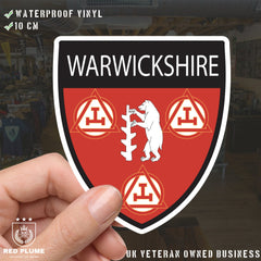Warwickshire Masonic Holy Royal Arch Shield Sticker redplume