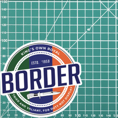 Waterproof Vinyl Decal - King's Own Royal Border Regiment | Retro | UV Laminated redplume