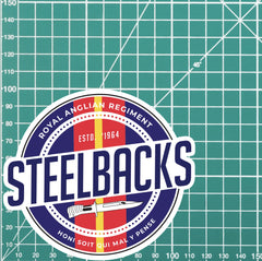 Waterproof Vinyl Decal - Royal Anglian Steelbacks | Retro | UV Laminated redplume