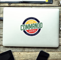 Waterproof Vinyl Decal - Royal Marines Commando - Retro FREE SHIPPING redplume