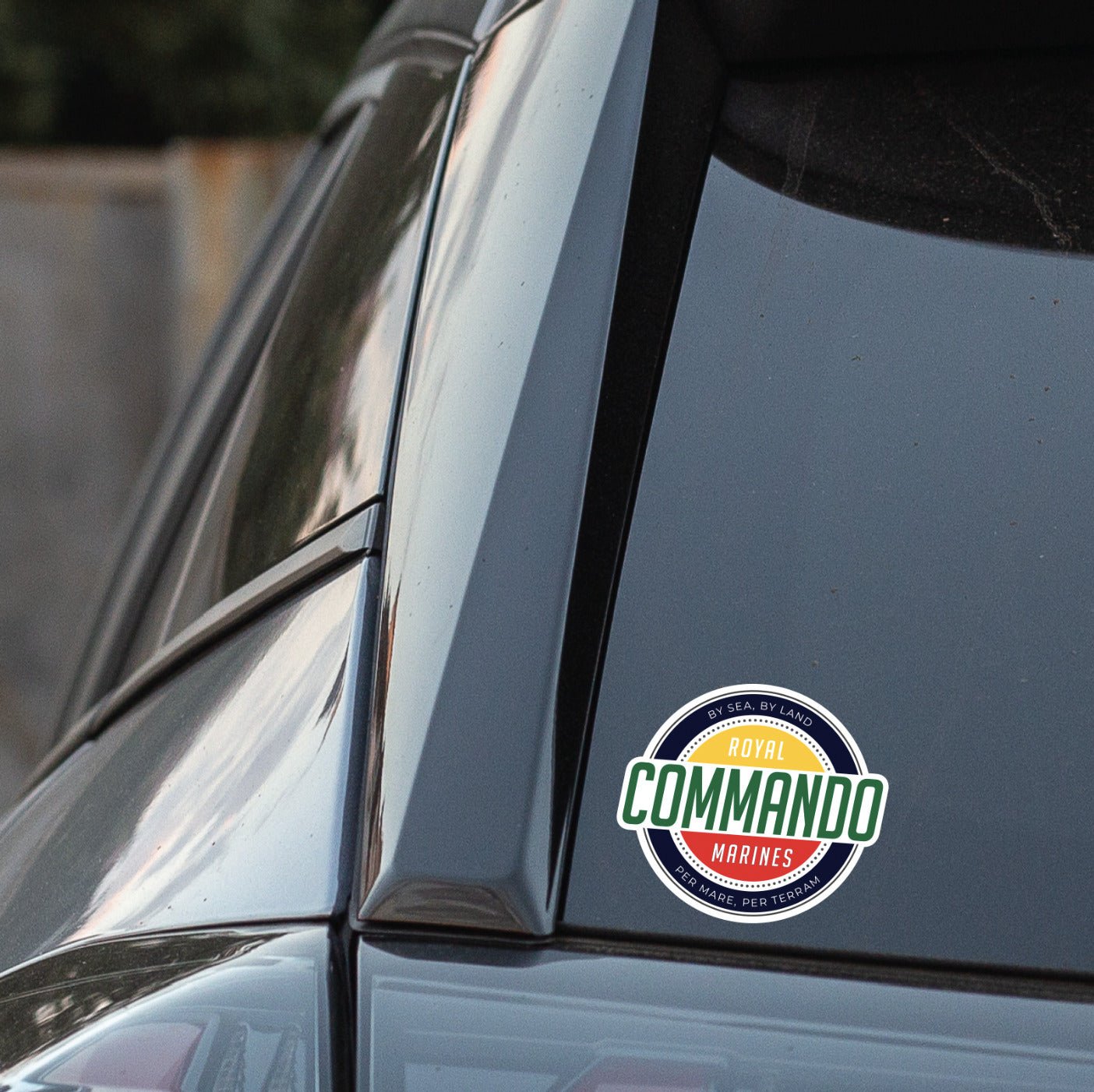 Waterproof Vinyl Decal - Royal Marines Commando - Retro FREE SHIPPING redplume