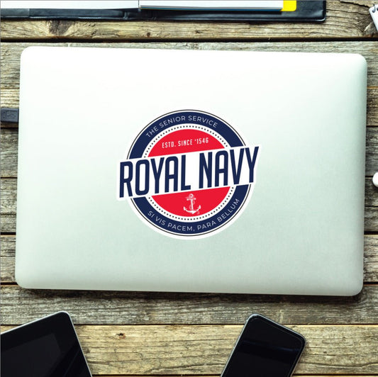 Waterproof Vinyl Decal - Royal Navy - Retro redplume