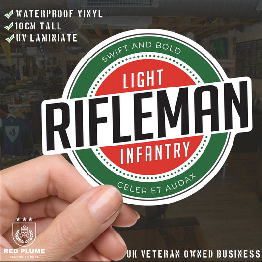 Waterproof Vinyl Decal - The Light Infantry | Retro | UV Laminated redplume