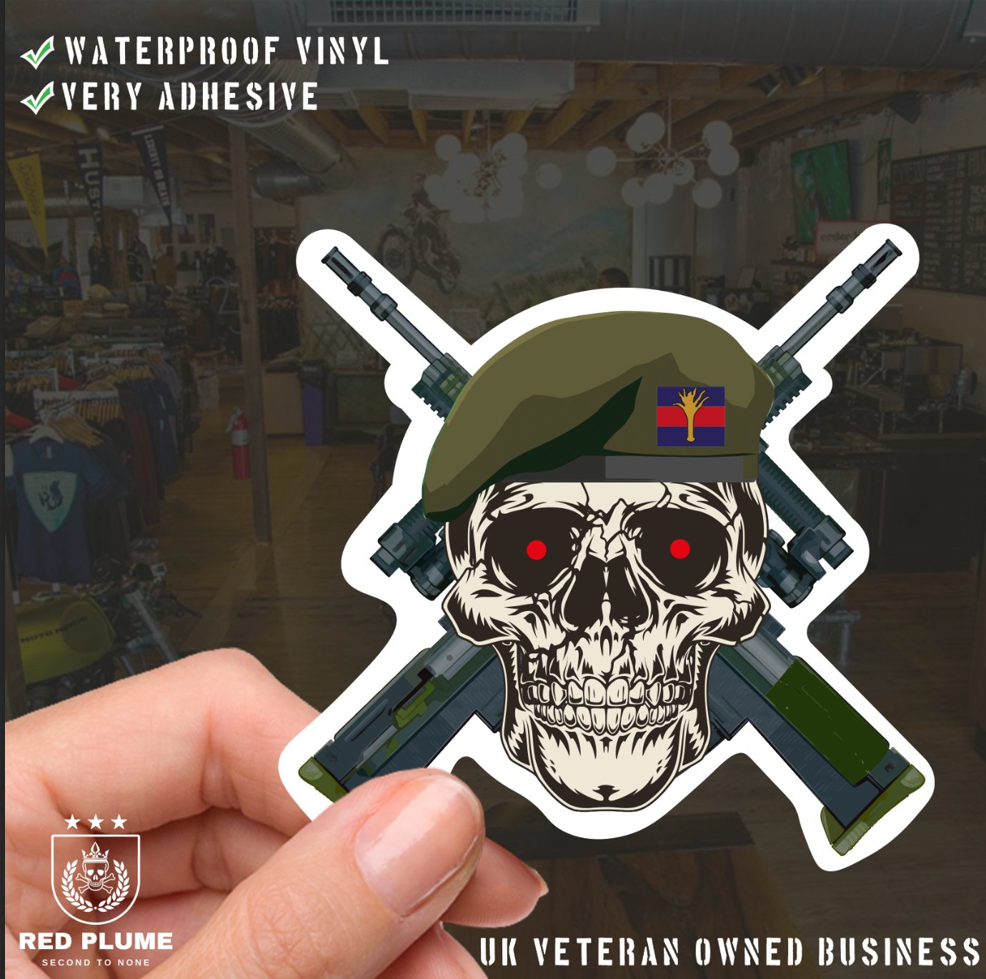 Welsh Guards - 6 Best-Selling Waterproof Stickers bundle redplume