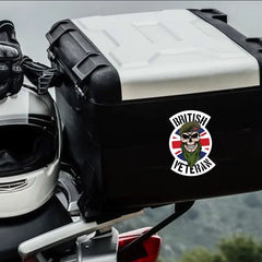 Welsh Guards Veteran Waterproof Vinyl Decal/Sticker Skull and Union Jack redplume