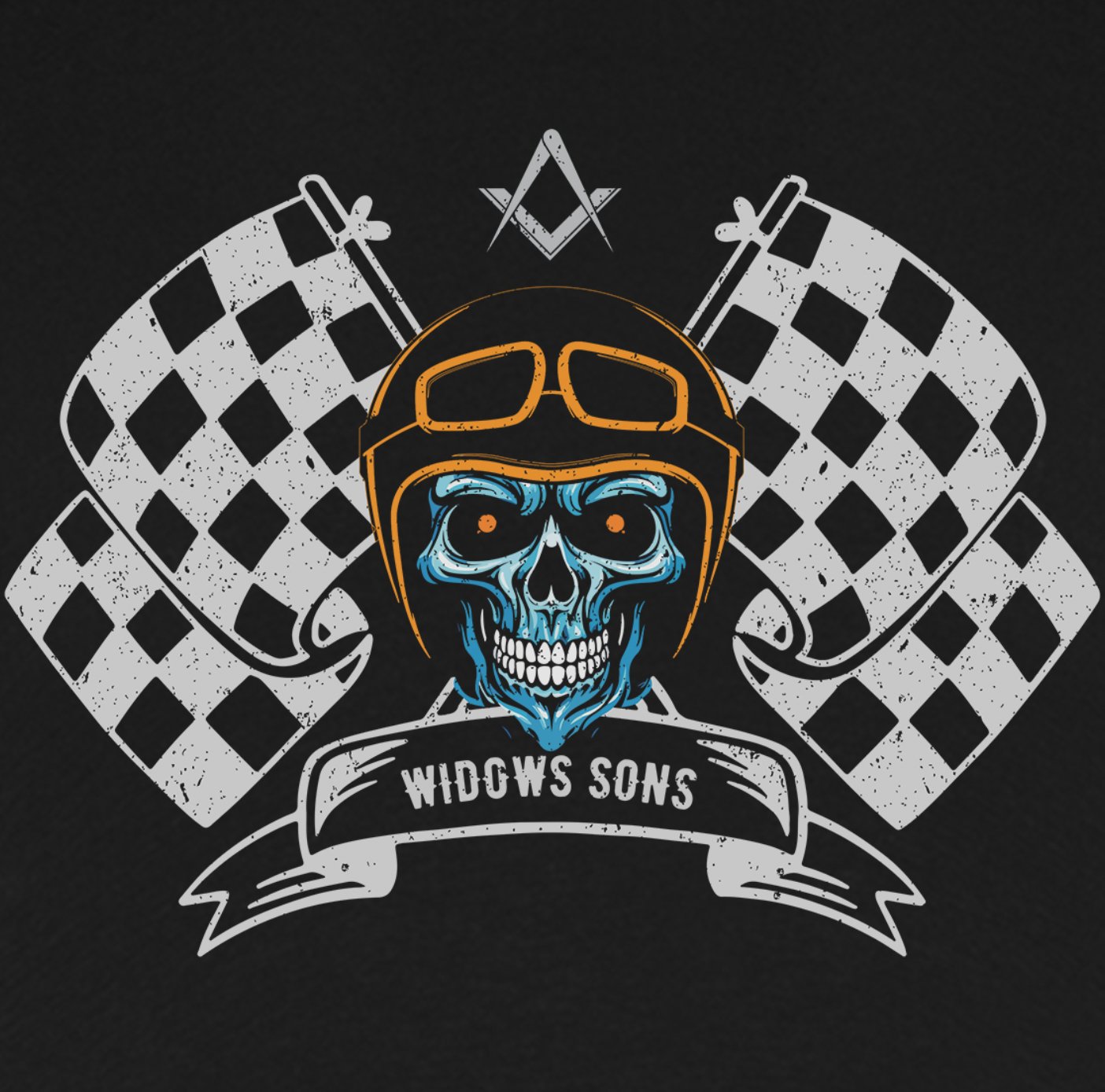 Widows Son 'Flags' T Shirt - Red Plume