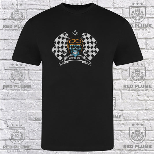 Widows Son 'Flags' T Shirt - Red Plume