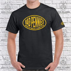Widows Sons Oval T-Shirt -North West Bad Pennies Edition redplume