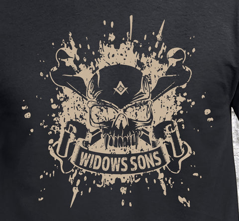 Widows Sons Splatter T Shirt redplume