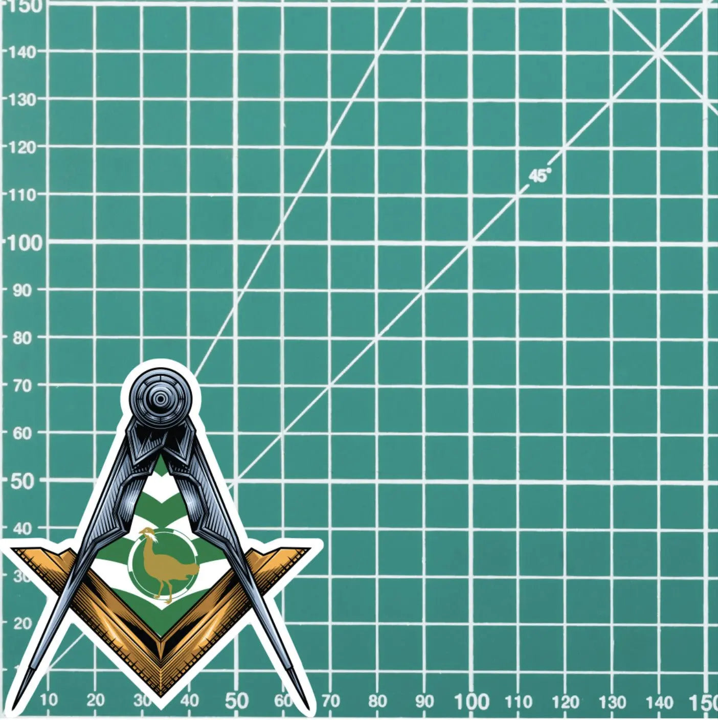 Wiltshire Masonic Sticker Square & Compass Union Vinyl Decal redplume