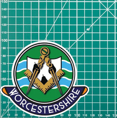 Worcestershire Masonic Car Sticker | UV Laminated redplume