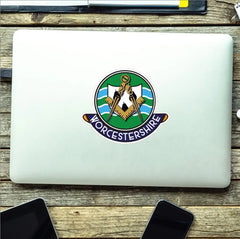 Worcestershire Masonic Car Sticker | UV Laminated redplume