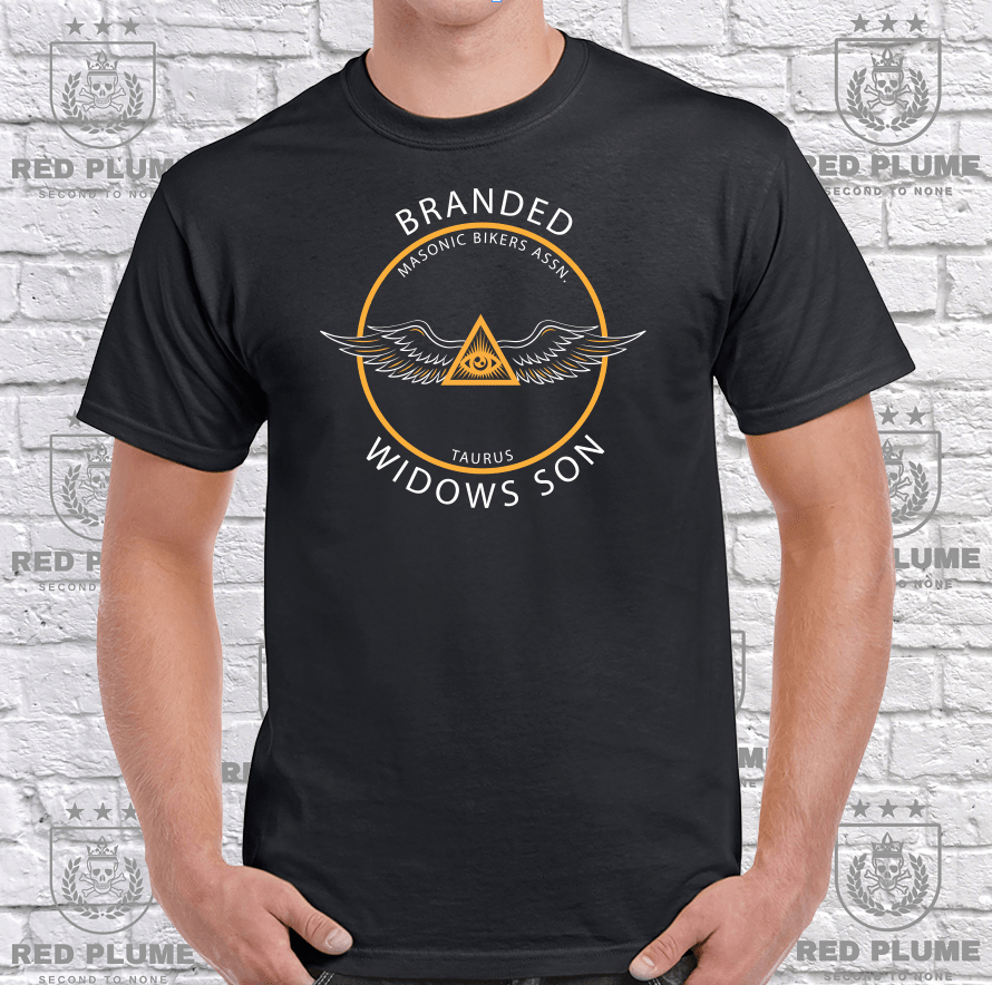 Branded Widows Son Taurus T Shirt - Red Plume