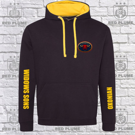Gold and Black Oxonian Chapter Hoodie - Red Plume