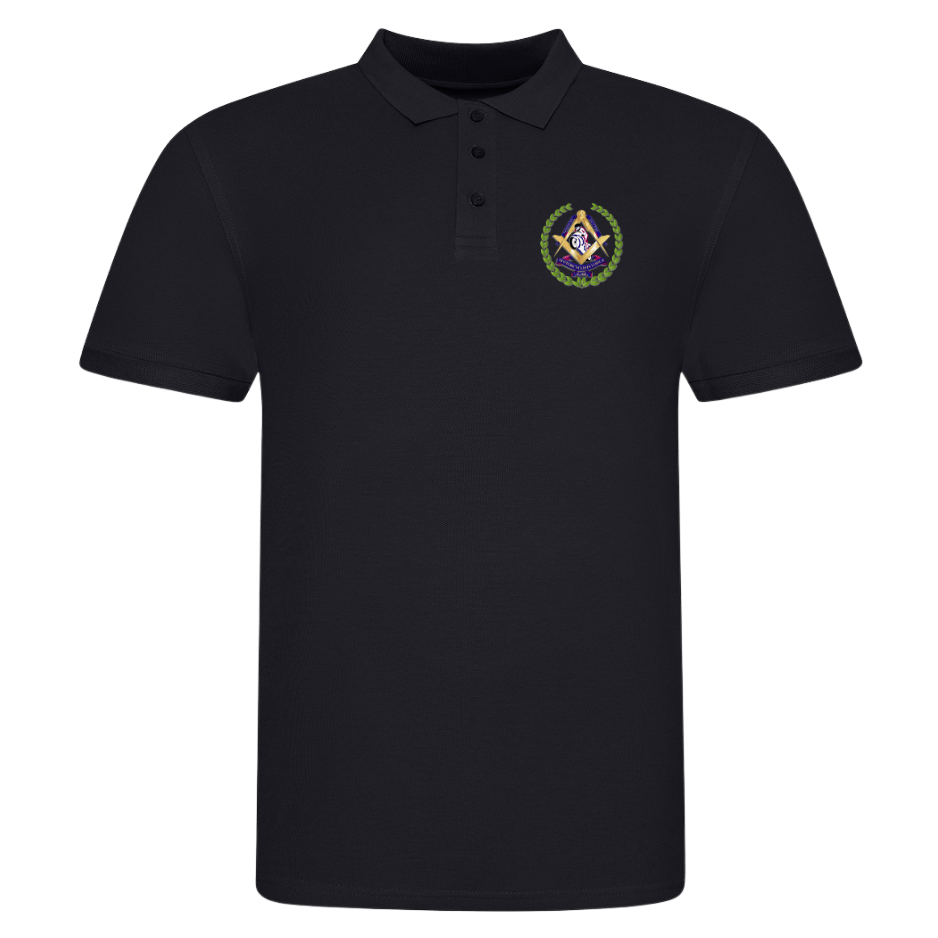 Hampshire and Isle of Wight Motorcyclists Lodge 9939 Polo Shirt - Red Plume