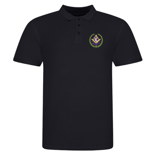 Hampshire and Isle of Wight Motorcyclists Lodge 9939 Polo Shirt - Red Plume