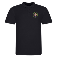 Hampshire and Isle of Wight Motorcyclists Lodge 9939 Polo Shirt - Red Plume
