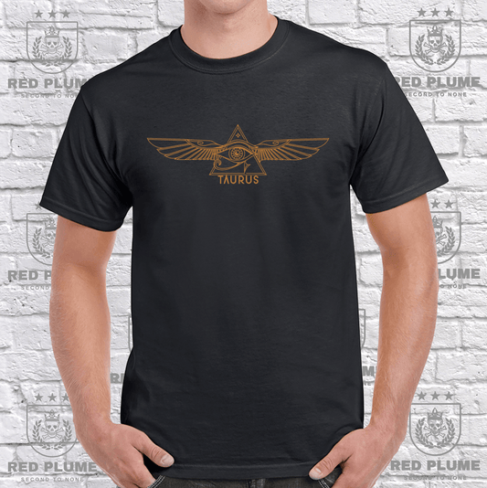 Widows Sons Taurus Eye T-Shirt & Sticker Combo - Red Plume